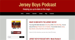 Desktop Screenshot of jerseyboyspodcast.com