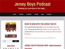 Tablet Screenshot of jerseyboyspodcast.com